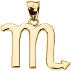 Astrology Jewelry Personalized 14k Yellow Gold Scorpio